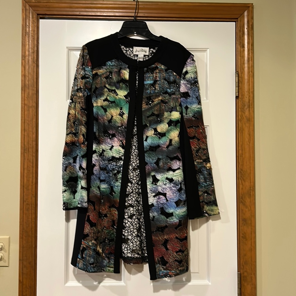 Joseph Ribkoff Size 10 Knee Length Jacket